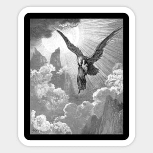 Dante and the Eagle - Gustave Dore Divine Comedy Canto IX Sticker